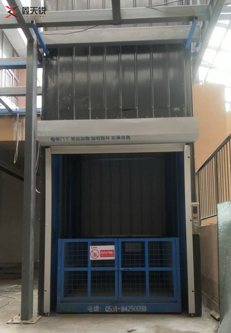 临夏双轨双缸液压货梯
